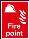 Fire point sign