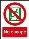 No escape sign