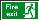 Final fire exit right sign