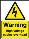 High voltage cables overhead sign
