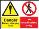 Battery charging- no unauthorised entry sign
