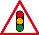 Fold Up 600mm Tri Traffic Lights Text Va
