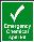 Emergency chemical spill kit sign