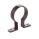 Black 68mm Downpipe Clip ROUND