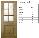 Barcelona Oak Supermodel Door (Clear Bevelled Glass) - Supplied Factory Finished 78 x 24 x 1 3/8  1981 x 610 x 35mm   