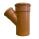 160mm x 110mm Double Socket Drain Branch 45dg