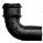 65mm x 90 Painted Cast Iron Round Downpipe Bend CI25B90P